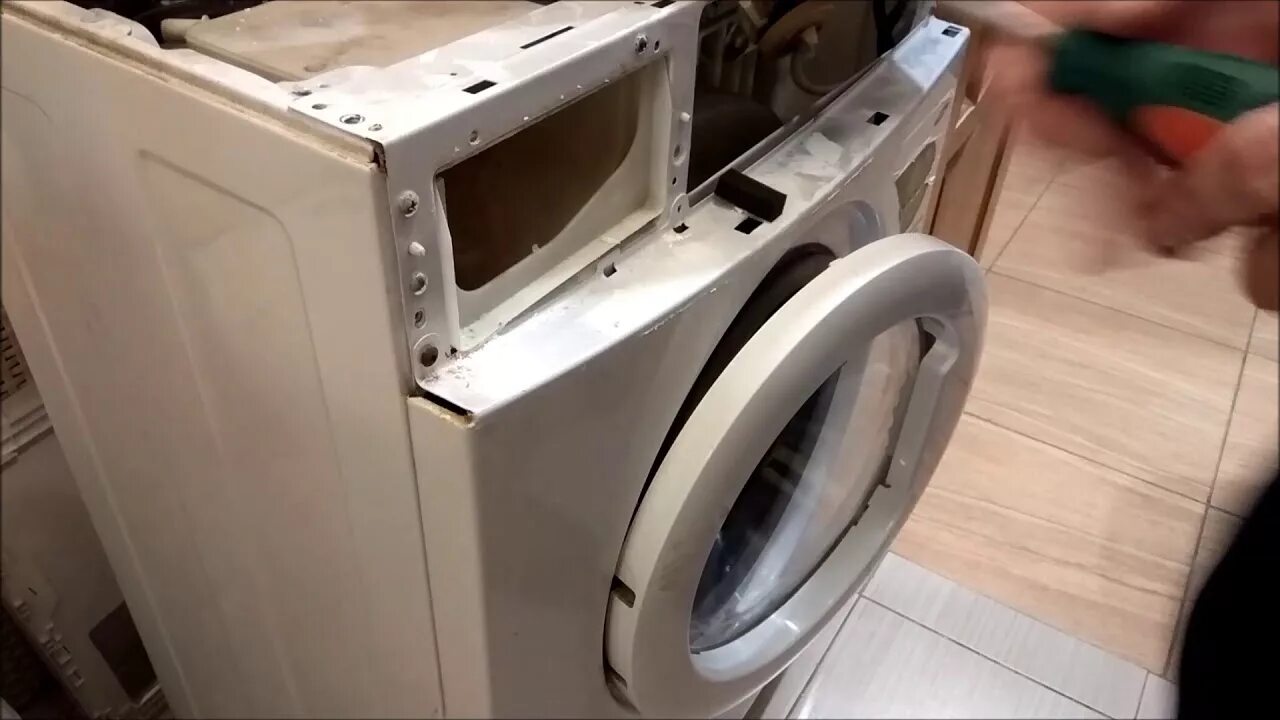 Замена корпуса стиральной машины
